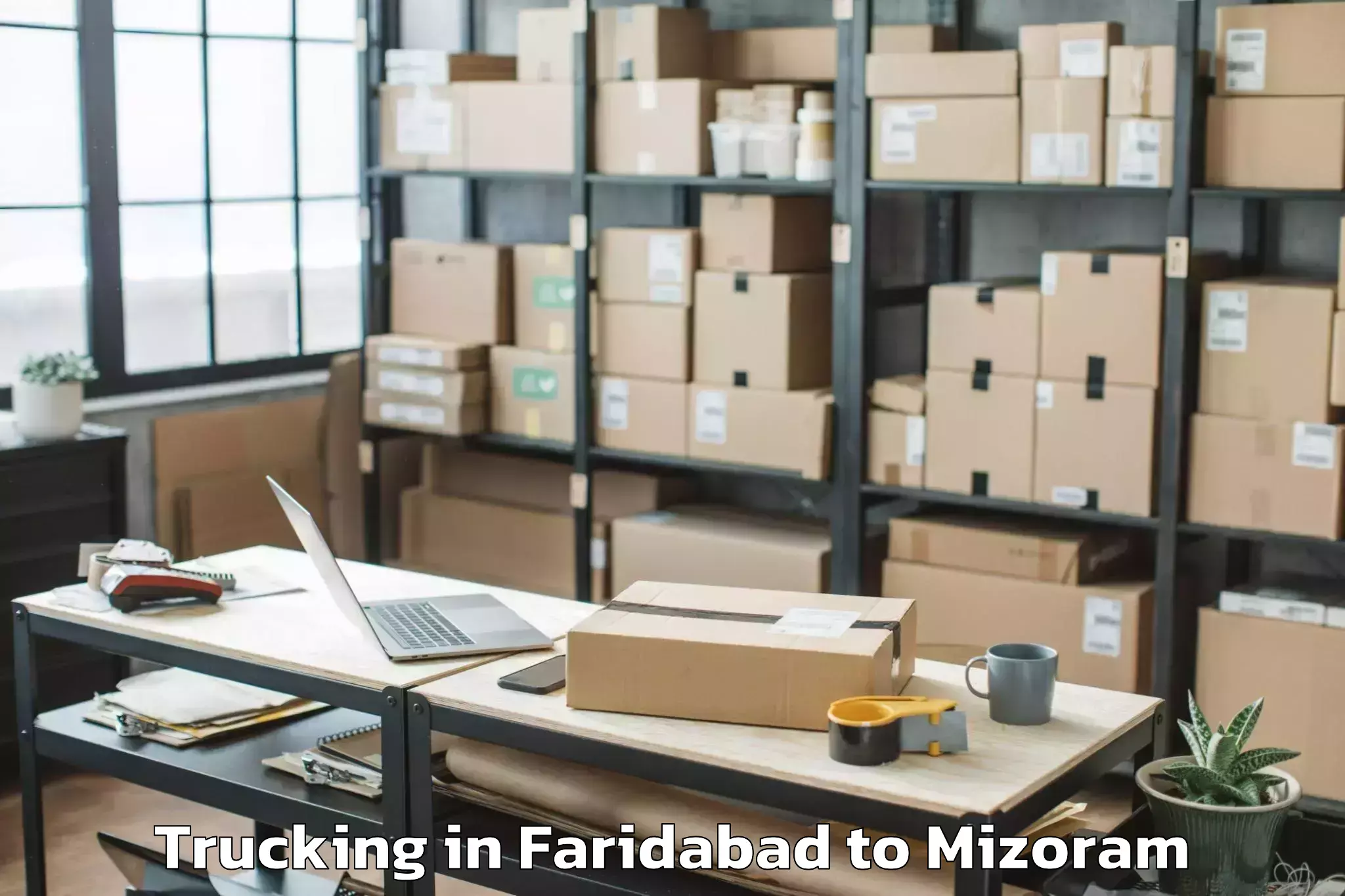 Hassle-Free Faridabad to Kolasib Trucking